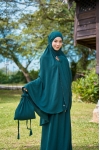 Telekung Lily Teal Green